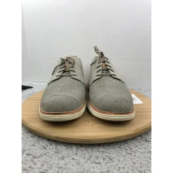 Cole Haan Mens 10M OriginalGrand Gray Stitchlite Plain Toe Casual Oxford Sneaker - Picture 4 of 10